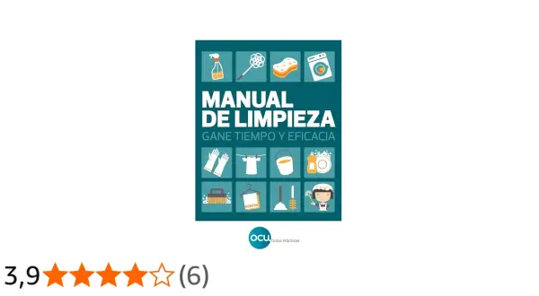 Manual de limpieza para una limpieza a fondo casa. Incluye iconos de productos y tareas de limpieza.