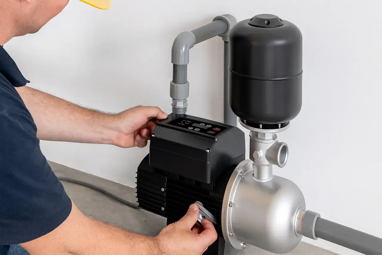 Instalaci&oacute;n de bomba de agua con presostato. Averigua cuanto cuesta poner un regulador de presi&oacute;n de agua.